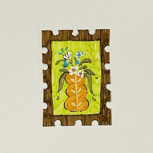 Orange Vase Garden