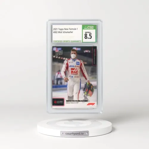 2021 Topps Now Formula 1 #002 Mick Schumacher (CSG 8.5 NM-MT+)