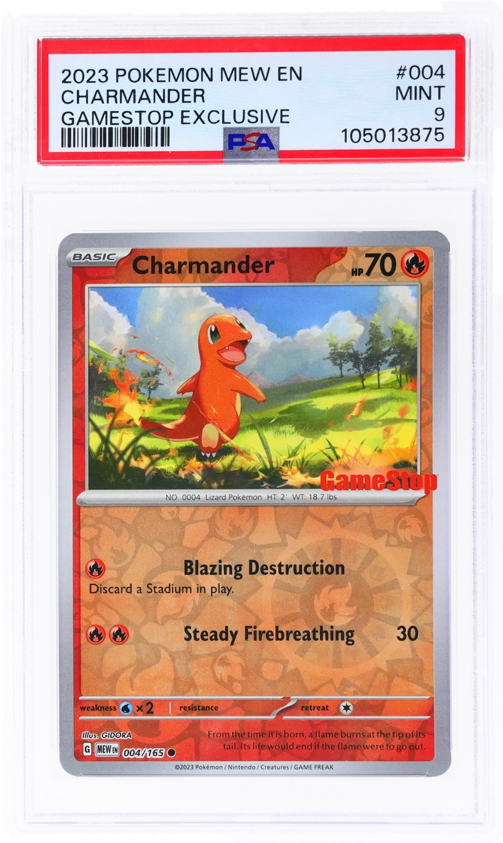2023 #004 Charmander PSA  Mew EN