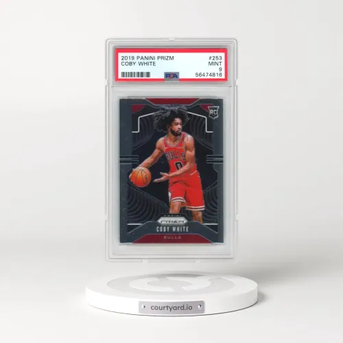 2019 Panini Prizm #253 Coby White (PSA 9 MINT)