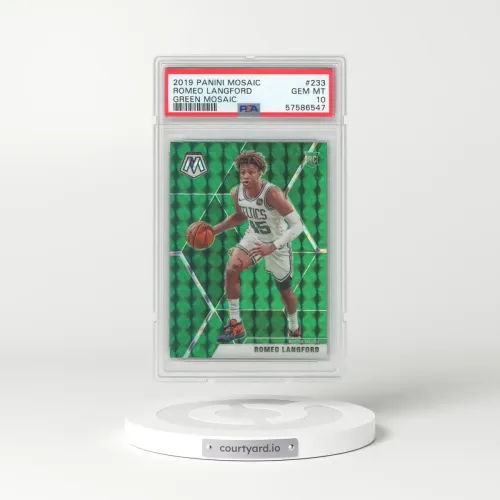 2019 Panini Mosaic #233 Romeo Langford - Green Mosaic (PSA 10 GEM MINT)