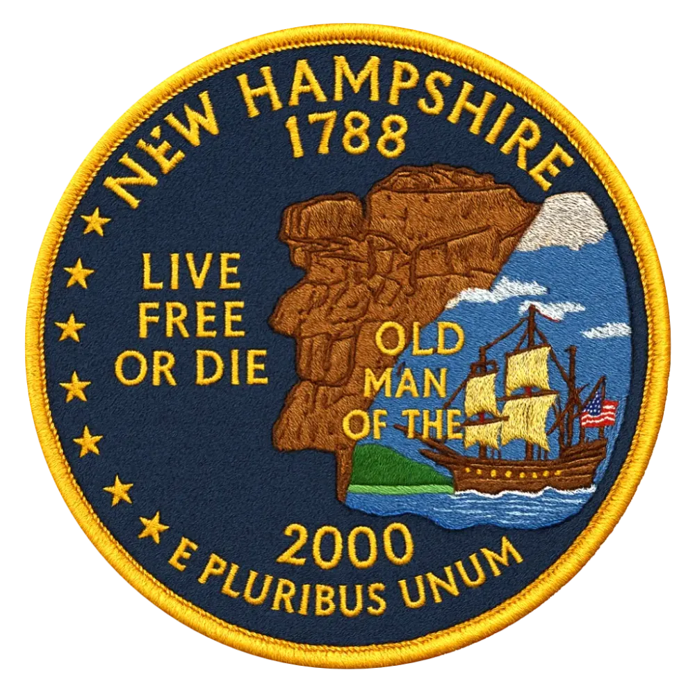 9/56 New Hampshire State Quarter Patch   #9