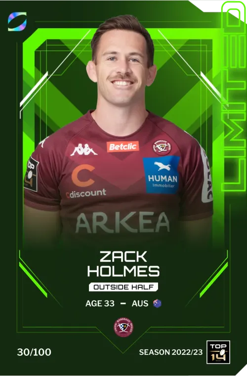 Zack Holmes #27042