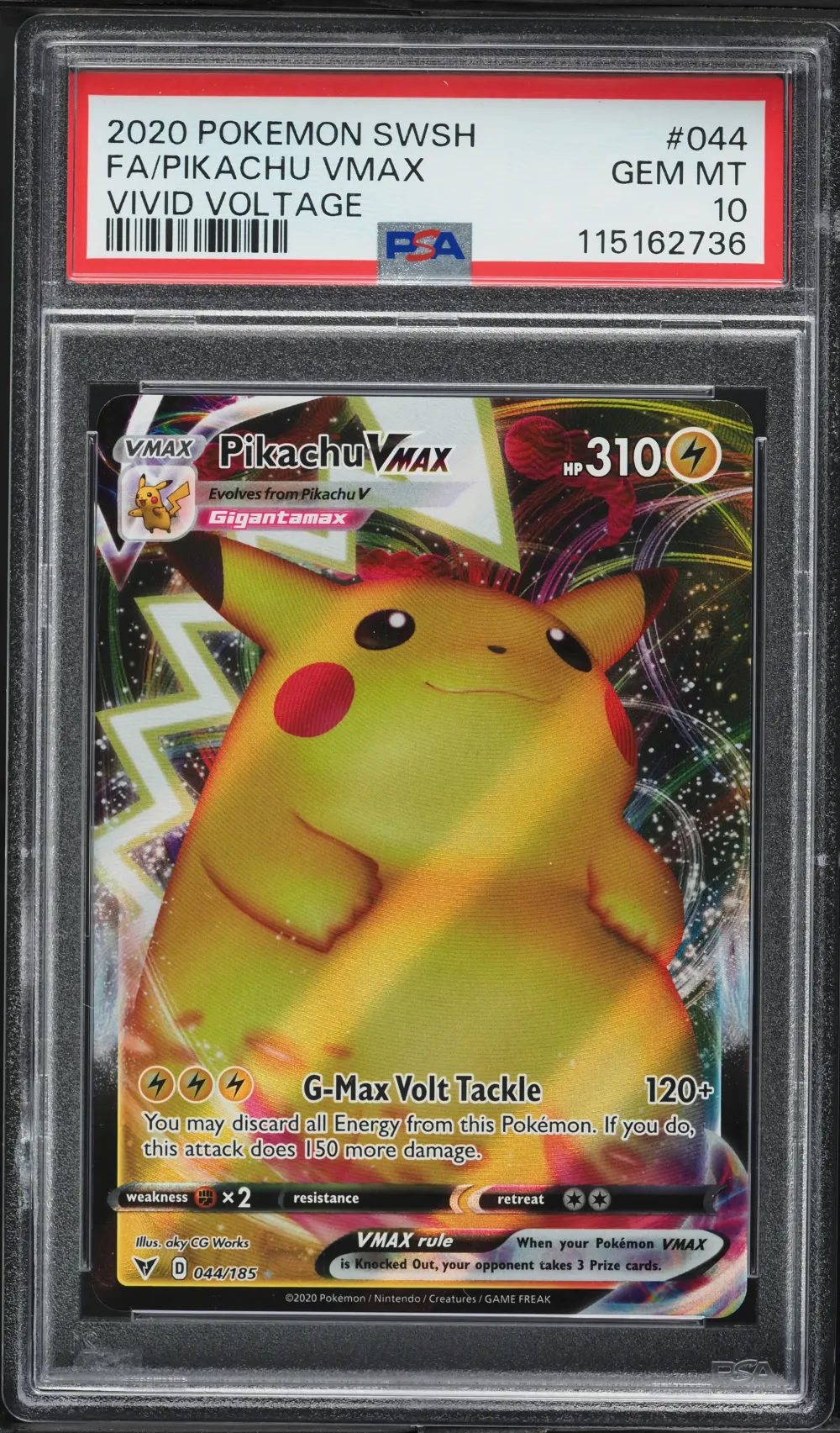 2020 #044 Full Art/Pikachu Vmax 