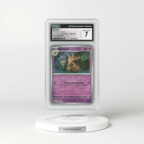 2023 Scarlet & Violet 151 - MEW EN #064/165 Kadabra - Reverse Holo (CGC 7 NM)