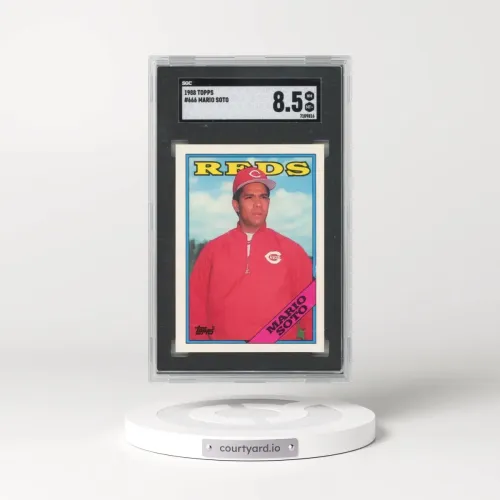 1988 Topps #666 Mario Soto (SGC 8.5 NM-MT+)
