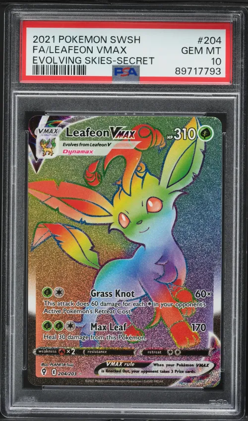 2021 #204 Full Art/Leafeon Vmax 