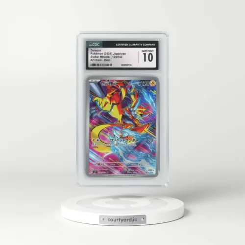 2024 Stellar Miracle #109/102 Zeraora - Art Rare Holo (CGC 10 GEM MINT)