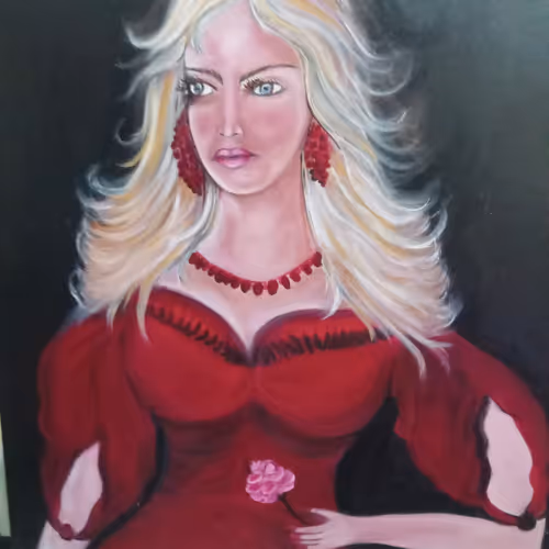 ady in red