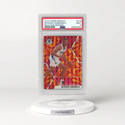 2019 Panini Mosaic #218 Mfiondu Kabengele - Reactive Orange (PSA 9 MINT)