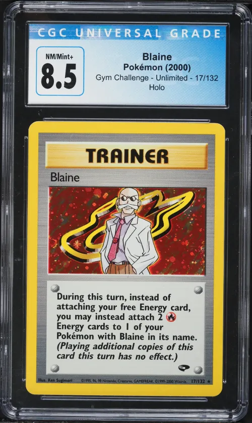 2000 #17 Blaine-Holo CGC 8.5 Gym
