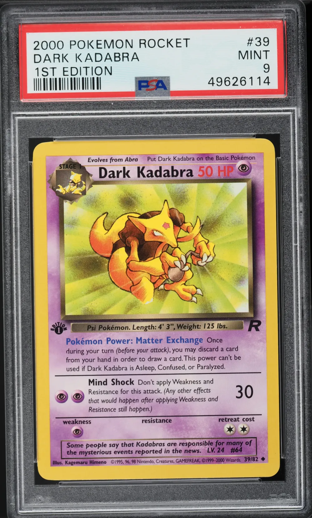 2000 #39 TEAM ROCKET 1ST EDITION