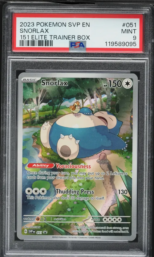 2023 #051 Snorlax PSA 9 Svp EN-S