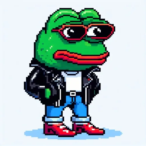 "80s Cool Guy Pepe" by fintechjunkie #1453