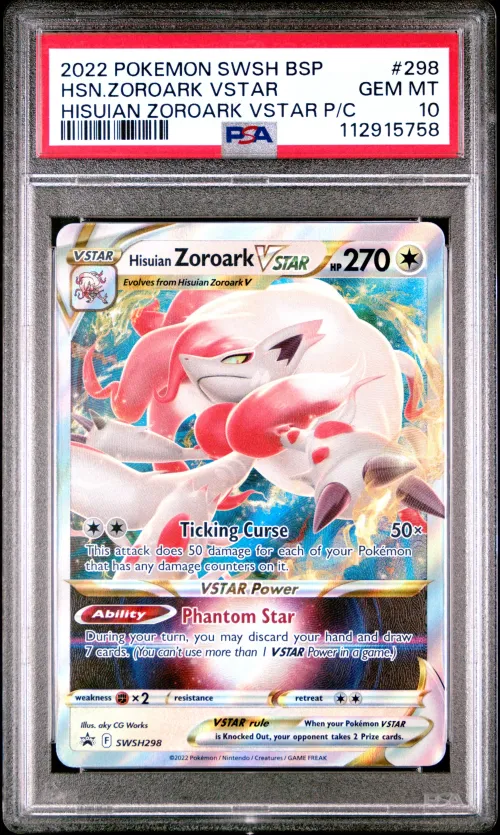 2022 #298 Hisuian Zoroark Vstar 