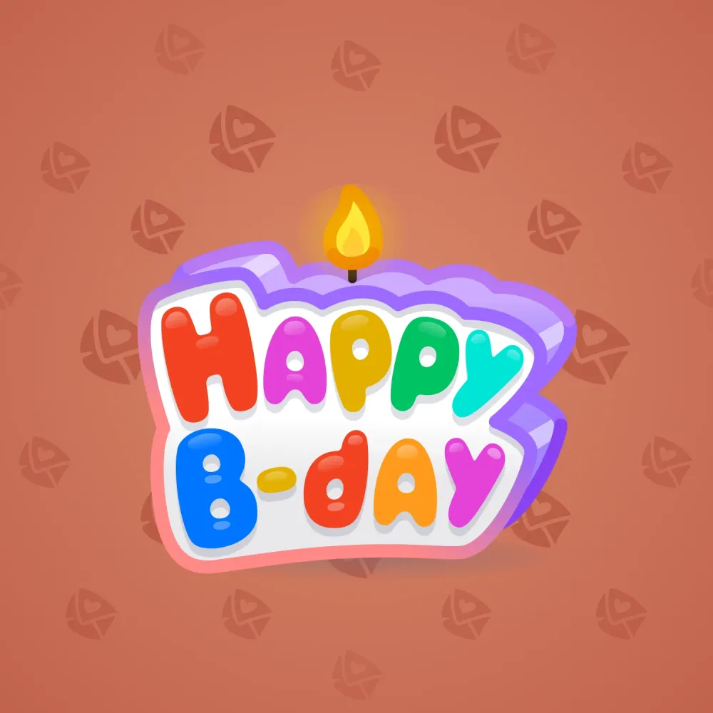 B-Day Candle #68184