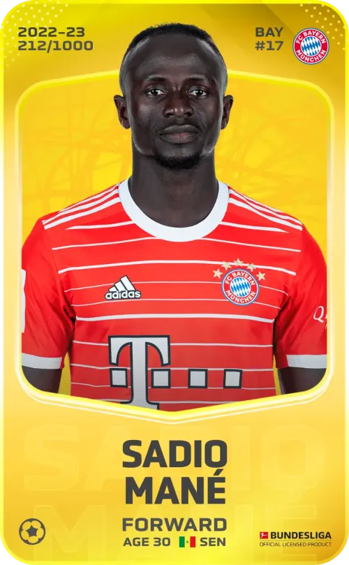 Sadio Mané 2022-23 • Limited 212/1000