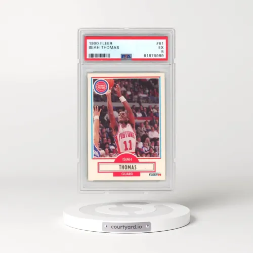 1990 Fleer #61 Isiah Thomas (PSA 5 EX)