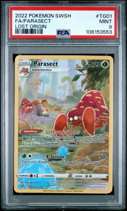 2022 #TG01 FULL ART/PARASECT PSA