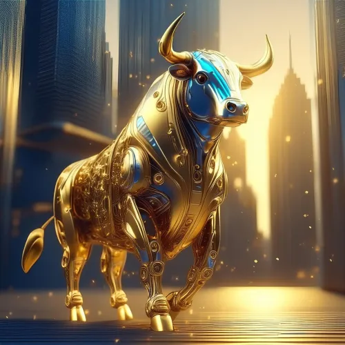 GOLD  BULL#100