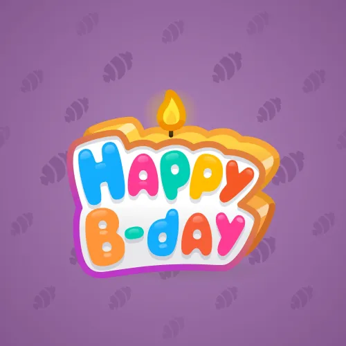 B-Day Candle #7017