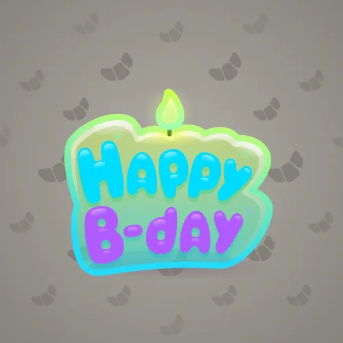 B-Day Candle #25589