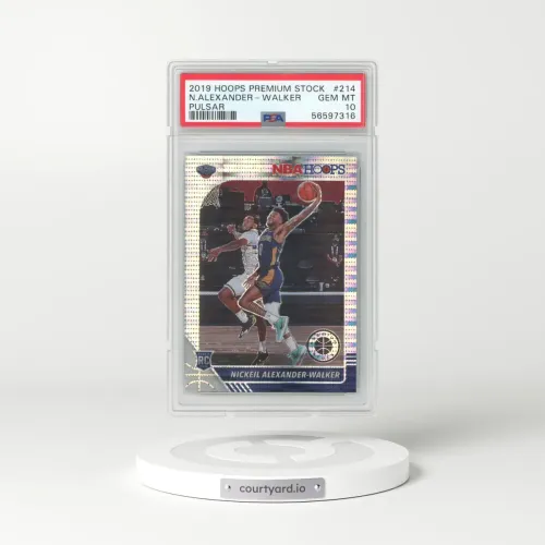 2019 Panini Hoops Premium Stock #214 Nickeil Alexander-Walker - Pulsar (PSA 10 GEM MINT)