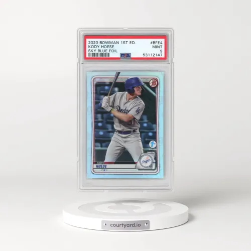 2020 Bowman 1st Edition #BFE4 Kody Hoese - Sky Blue Foil (PSA 9 MINT)