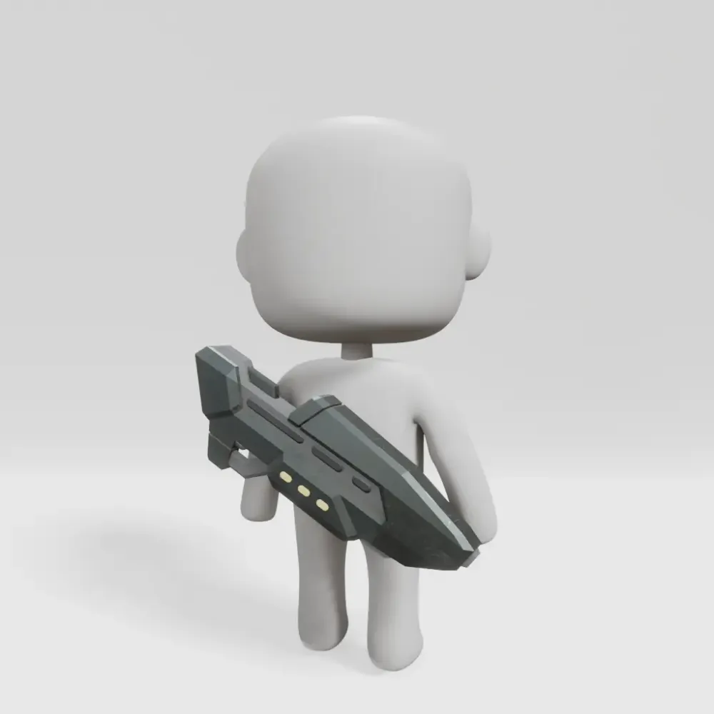 Scifi Flamebreaker Gun