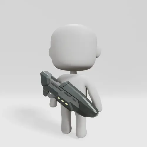 Scifi Flamebreaker Gun