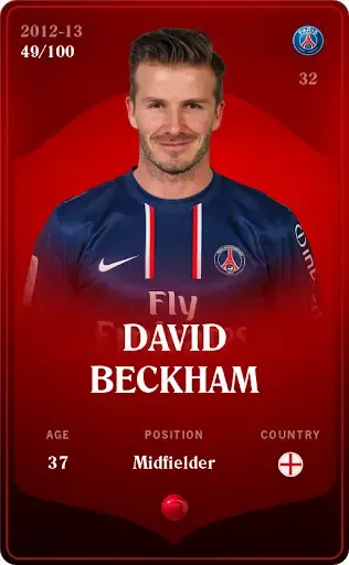 DavidBeckham2012-13•Rare49/100 ＃87687718033583963401219257825920934142914750834342505455749066436167684320829