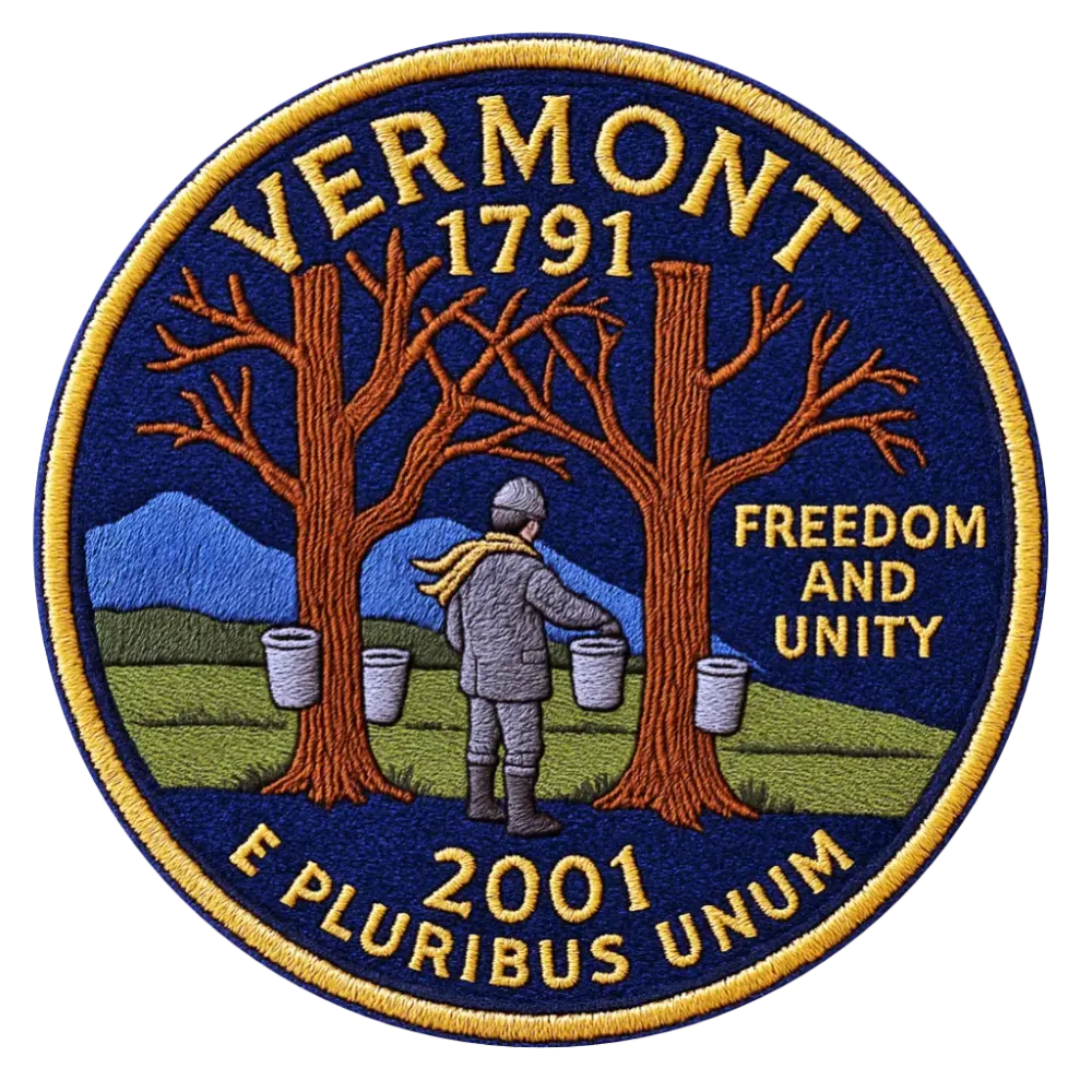 14/56 Vermont State Quarter Patch   #14