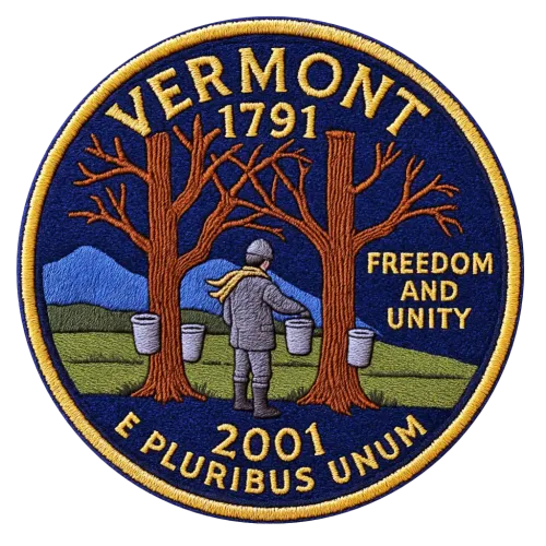 14/56 Vermont State Quarter Patch #14