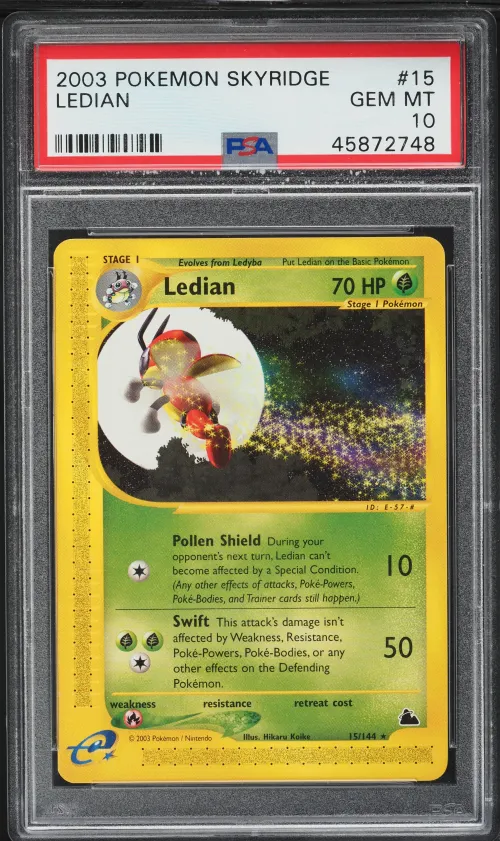 2003 #15 Ledian PSA 10 Skyridge 