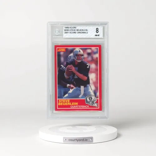 1989 Score #200 Steve Beuerlein (BGS 8 NM-MT)