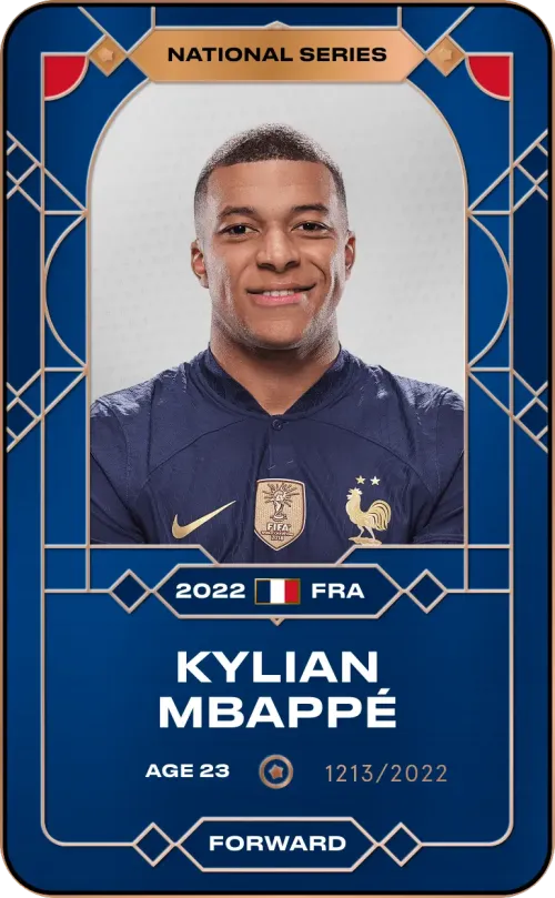 Kylian Mbappé 2022 • Custom Series 1213/2022