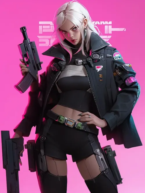 Cyberpunk Waifu #374