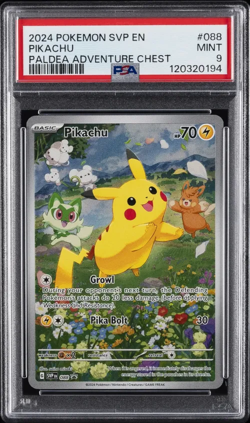 2024 #088 Pikachu PSA 9 Svp EN-S