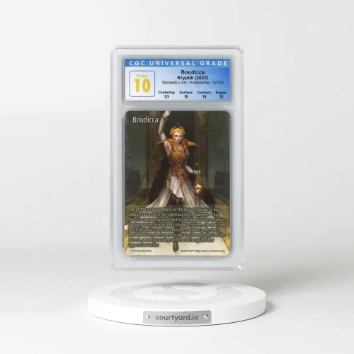 2022 Kryptik Genesis Lore - Kicks - #5/100 Boudicca (CGC 10 PRISTINE)