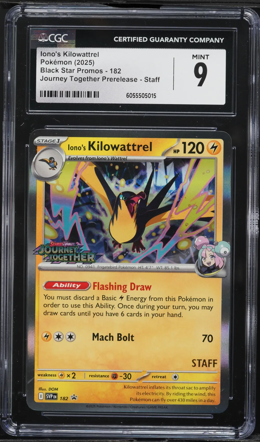 2023 #182 Iono's Kilowattrel CGC