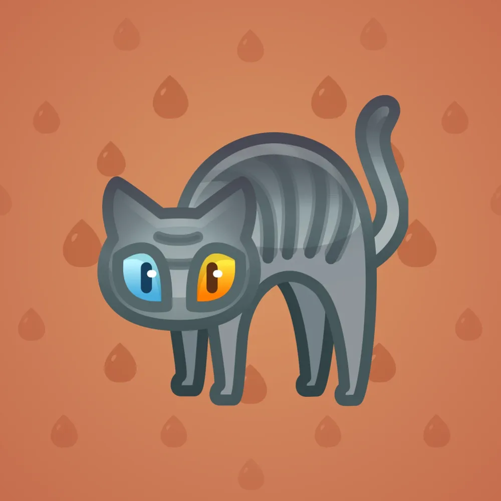 Scared Cat #13730