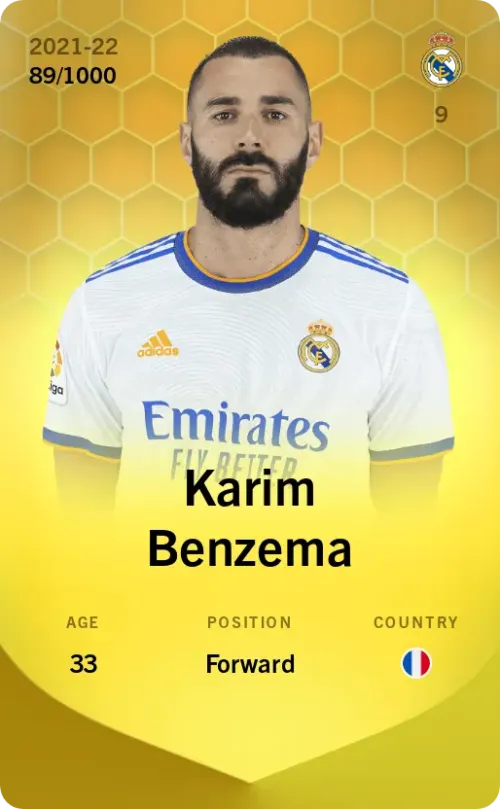 Karim Benzema 2021-22 • Limited 89/1000