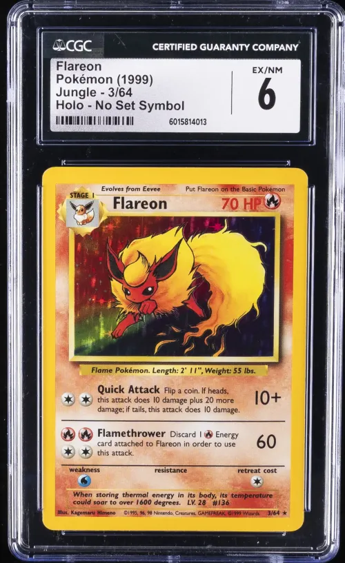 1999 #3 Flareon-Holo CGC 6 Jungl