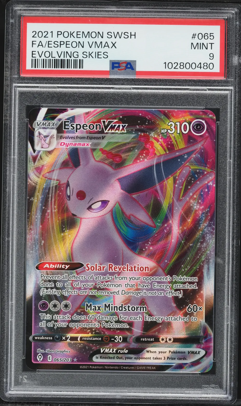 2021 #065 Full Art/Espeon Vmax P