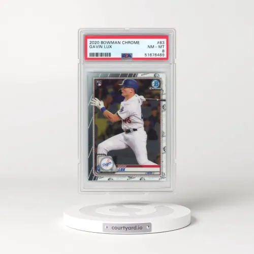 2020 Bowman Chrome #83 Gavin Lux (PSA 8 NM-MT)