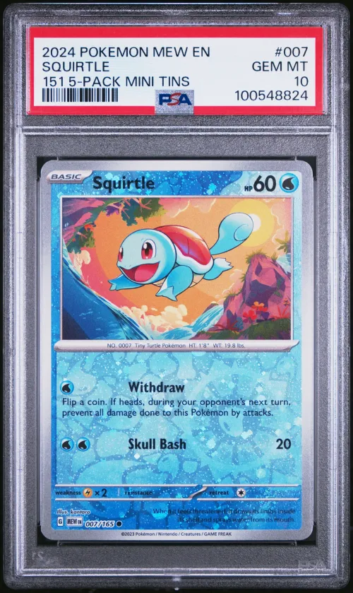 2024 #007 Squirtle PSA 10 Mew EN