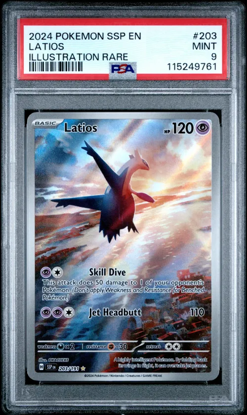 2024 #203 Latios PSA 9 Ssp EN-Su