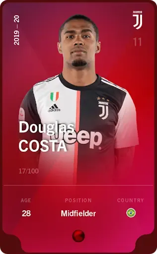 DouglasCosta2019-20•Rare17/100 #22936005267881599344268917324920244541327748934861250561042846667157041047746