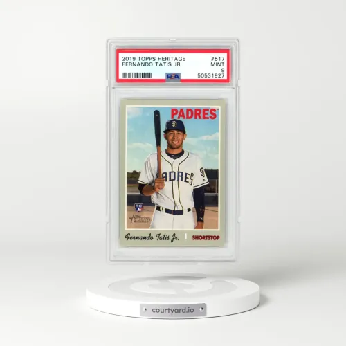 2019 Topps Heritage #517 Fernando Tatis Jr. (PSA 9 MINT)