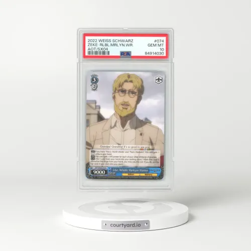 2022 Attack On Titan #074 Zeke: Reliable Marleyan Warrior - Final Season (PSA 10 GEM MINT)